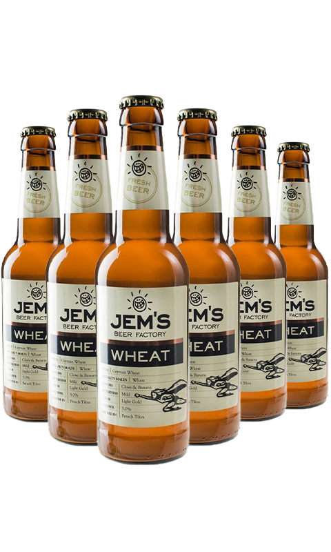 שישיית בירה ג'מס וויט 330 מ"ל